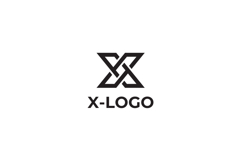 Geometric Letter X Logo Design Vector Product Image 3