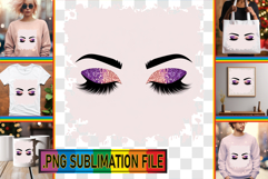 Joyful Tote Bag Art Ideas PNG, Woman Eyes Product Image 1