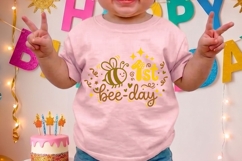 First Bee Day Svg, First Birthday Girl Svg, One Birthday Svg Product Image 4
