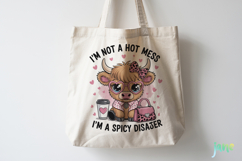 Cute Highland Cow Png Sublimation Product Image 4