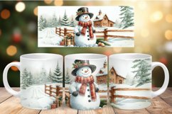 Mug Wrap Sublimation - snowman Product Image 1