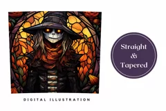 Scarecrow Tumbler Wrap, Halloween Tumbler Sublimation Product Image 3