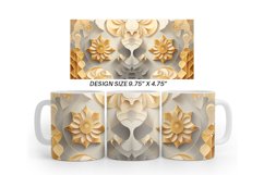 3D Geometric Mug Wrap | Sublimation Coffee Cup Product Image 5