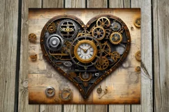 Steampunk hearts | 4 love Skinny tumbler sublimation designs Product Image 3