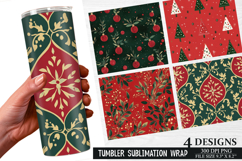 Christmas Tumbler Wrap| Christmas Tumbler Design Product Image 1
