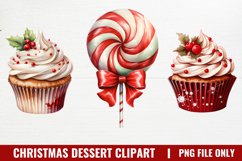 Christmas Dessert Clipart Sublimation, Dessert Clipart Product Image 1