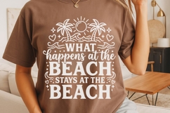 What Happens At The Beach Svg, Summer Vibes Svg, Beach Svg. Product Image 4
