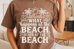 What Happens At The Beach Svg, Summer Vibes Svg, Beach Svg. Product Image 4