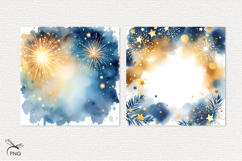 New Year digital paper, background clipart Product Image 3