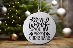 We woof you a merry christmas SVG Product Image 3