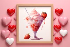 Sweet Valentine Clipart, Watercolor Valentines Day Product Image 3