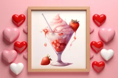 Sweet Valentine Clipart, Watercolor Valentines Day Product Image 3