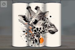 4 Giraffe Tumbler Sublimation, 20 oz Tumbler Wrap Product Image 4