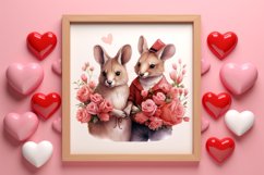 Valentines Day Animal Couple Clipart, Valentine Couple Product Image 3