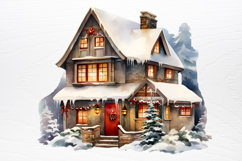 Christmas Houseplants Clipart PNG Product Image 3
