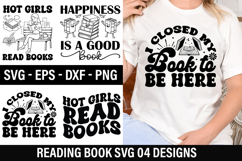 Reading Books SVG Design - Happiness Is A Good Book Product Image 1