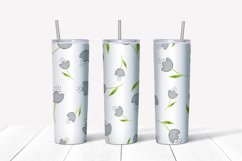 Flowers Skinny Seamless Tumbler Sublimation Wrap Bundle Product Image 5