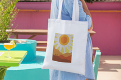 Abstract Mountain Window View Pillow Design Product Image 3