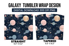 Galaxy Tumbler Wrap Design Product Image 3
