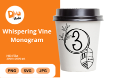 Whispering Vine Monogram Product Image 1