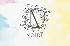 Flora Crest Monogram - Botanical Serif Monogram Font Product Image 2