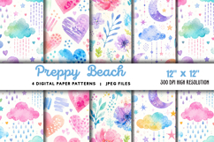 Preppy Beach Patterns JPG Product Image 1