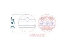 Welcome SVG laser cut file for Glowforge Product Image 3