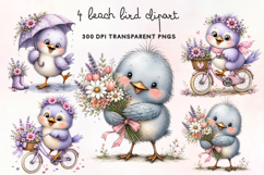 Beach Bird Clipart PNG Product Image 1