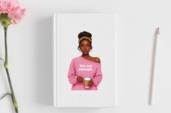 Motivational Melanin woman Sublimation PNG, Graphic Illustra Product Image 3