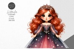 Princess clipart, Nursery clipart, Fantasy clipart, Product Image 1