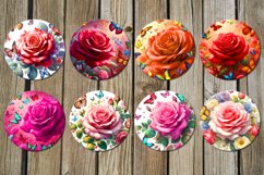 Rose | Spring Car coaster &amp; key chain sublimation design Product Image 3