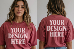 Christmas Bella Canvas 3001 Front And Back Mockups Product Image 1