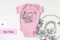 Nursery Round Design for Baby Girl - Welcome Sign SVG Product Image 5