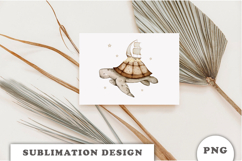 Watercolor Turtle Dreams png Product Image 3