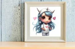 Unicorn Nurse Clipart, Unicorn Nurse Sublimation Product Image 3