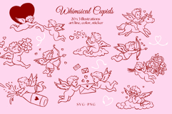 Whimsical Cupids Valentine's Day SVG Product Image 3