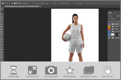 Female Basketball Player Mockup Product Image 2