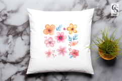 Watercolor Floral Flower Clipart Sublimation PNG Product Image 3