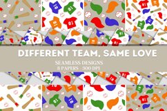 Different Team Same Love - Baseball digital paper - seamless Product Image 1