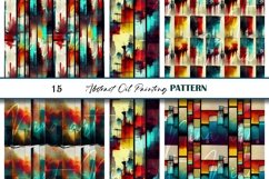 Geometrical Rainbow Oil Paint Grunge Seamless Digital Paper Product Image 3