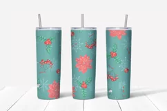 Christmas polar bear Skinny tumbler wrap design Product Image 4