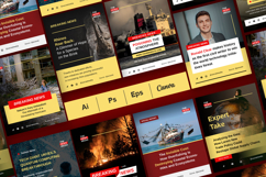 Breaking News - Social Media Template Product Image 2