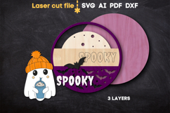 Halloween Ghost SVG laser cut files for Glowforge Product Image 3