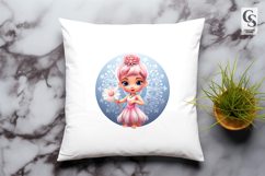 Cute Fairy Princess Fantasy Girl Clipart Sublimation Png Product Image 3
