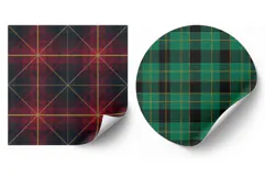Christmas Plaid Digital Paper Product Image 2