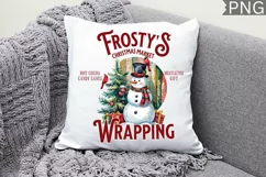 Frostys Christmas Market,Christmas Vintage Sign Sublimation Product Image 3