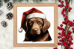 Christmas Peeking Dogs Clipart, Christmas PNG Product Image 3