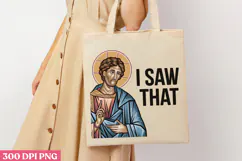 I SAW THAT PNG, Jesus Sublimation PNG Product Image 1