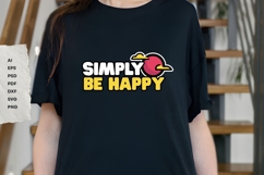 Simply Be Happy - SVG Design Product Image 3