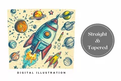 Art School Tumbler Wrap Design, Science Tumbler Sublimation Product Image 3